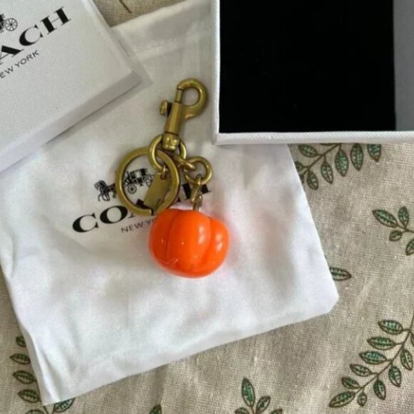 Coach Accessories - Coach Pumpkin Bag Charm Keychain